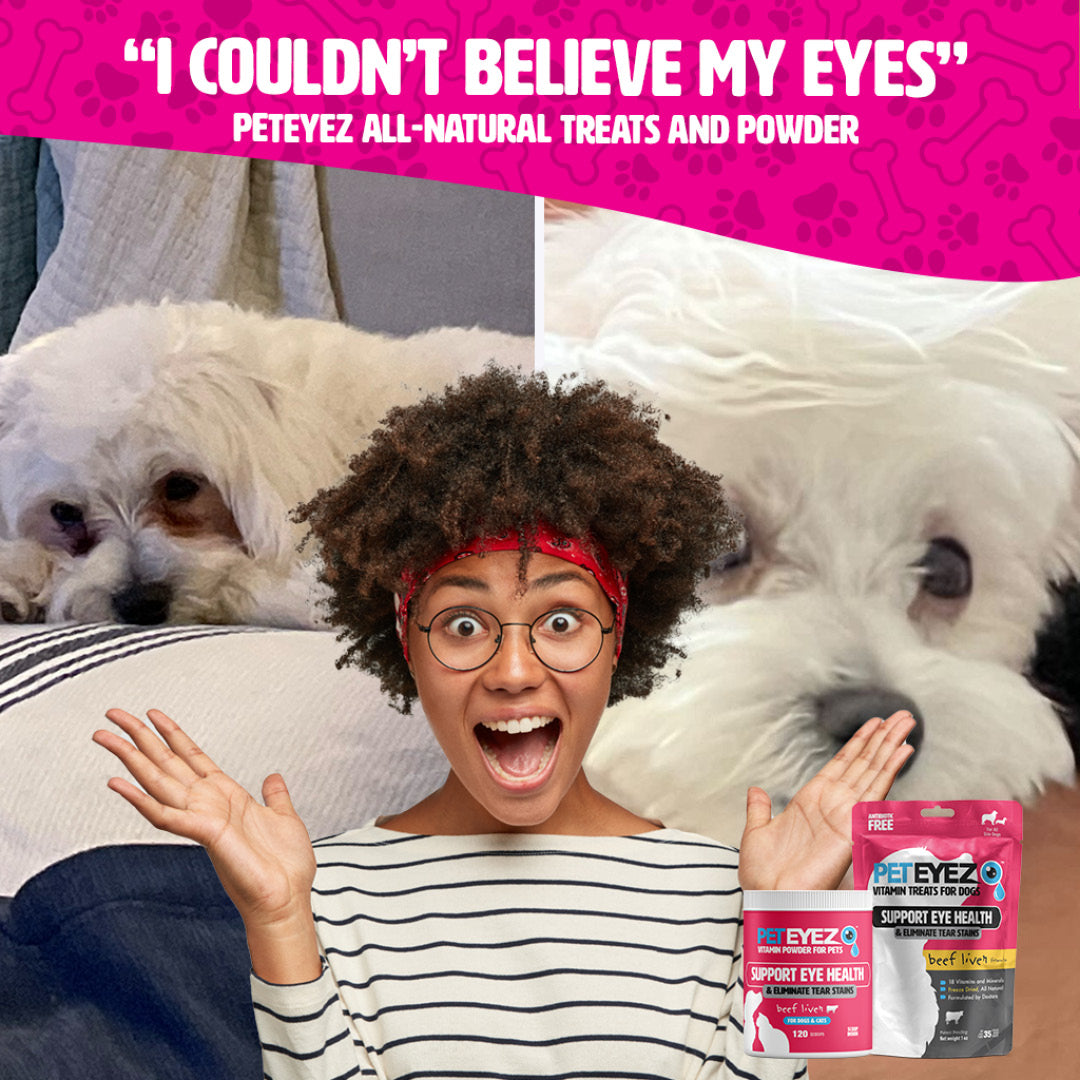 Pet Eyez™ Eye and Ear Wipes w/ HypoChlor + Beef Liver Treats for Dogs