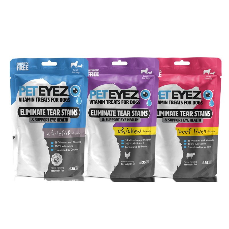 PET EYEZ ホワイトフィッシュ 35g ×4袋 Dogs Bundle - WhiteFish + Chicken + Beef